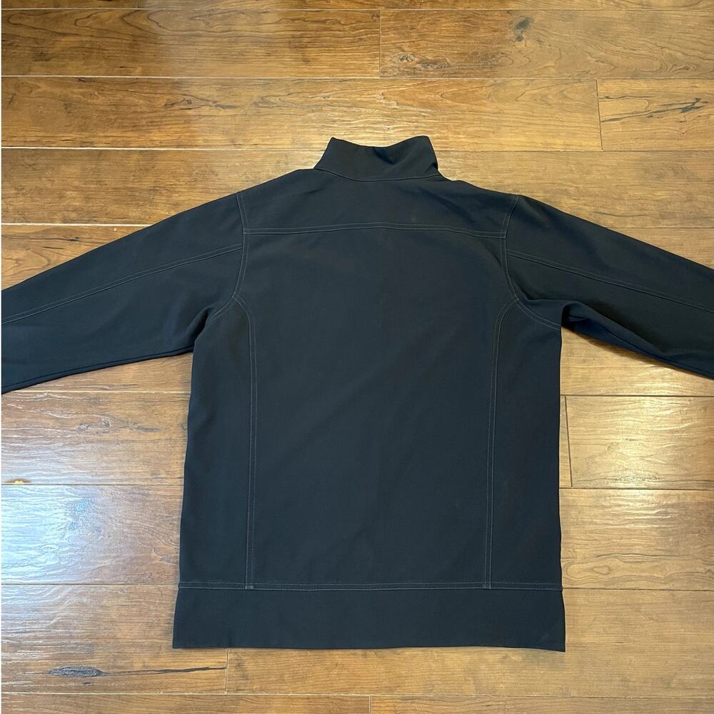 Patagonia Sidesend Jacket Mens Medium Black Softshell Water Repellent Full Zip - Picture 2 of 15